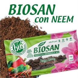 BIOSAN, il nostro terriccio con Neem: pianta e radici protette!